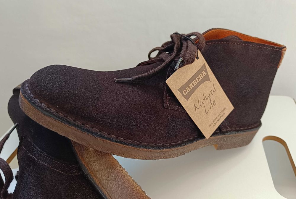 Ghete chukka 40 42 45 premium Carrera NOI piele naturala moale