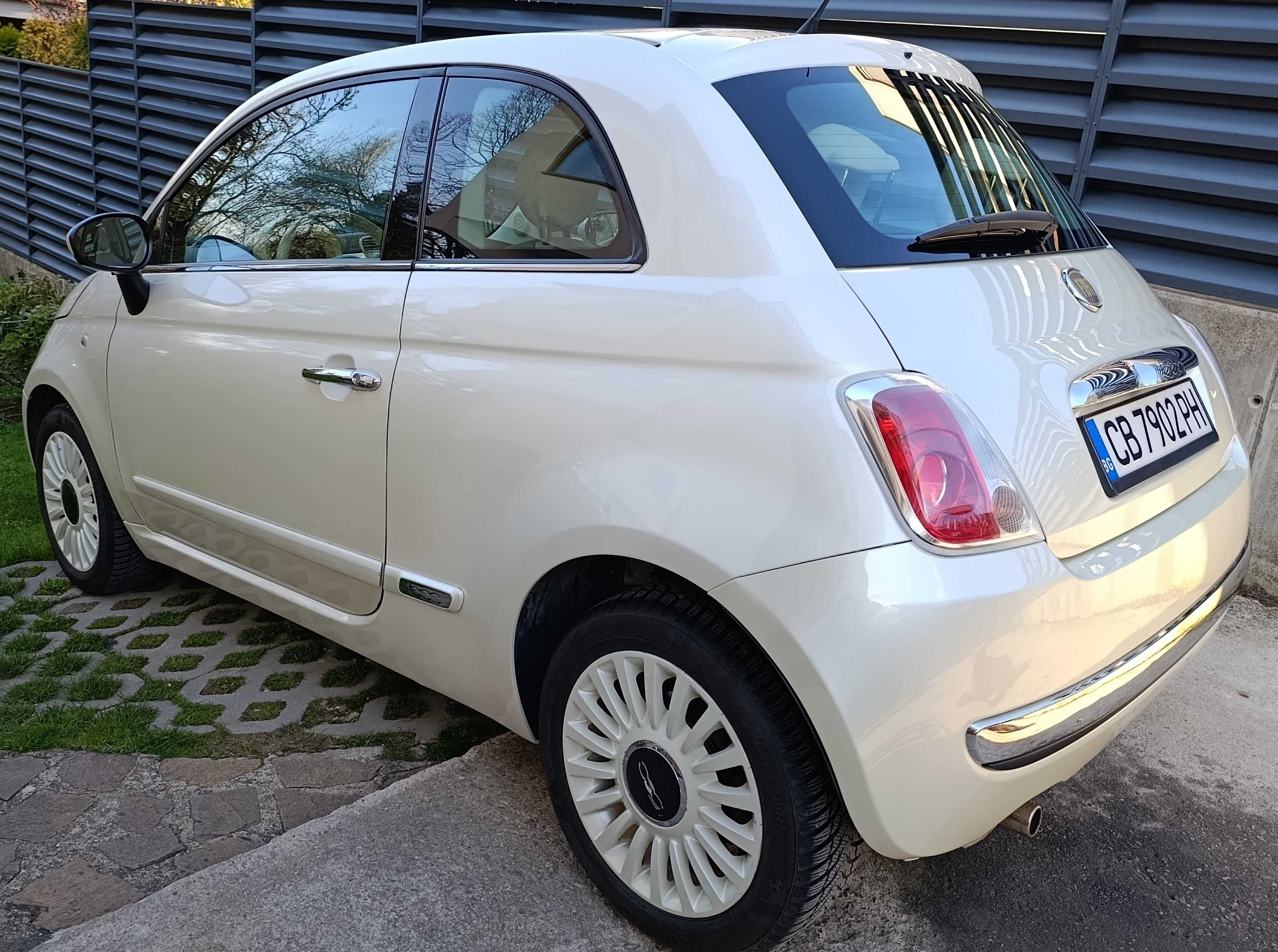 ФИАТ 500 1.4 100кс sport бяла перла