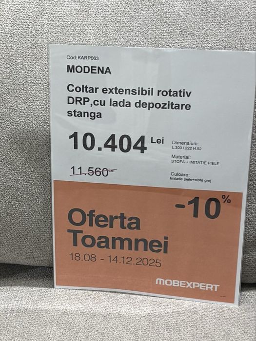 Canapea coltar mobexpert second hand
