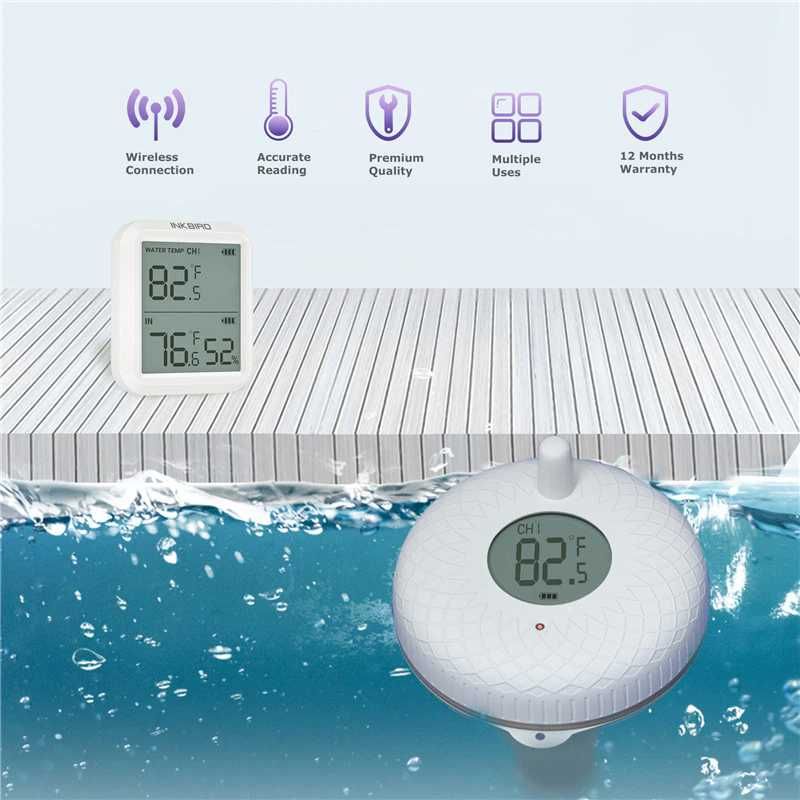 Беспроводной термометр INKBIRD для воды, бассейна, ванной, аквариума,