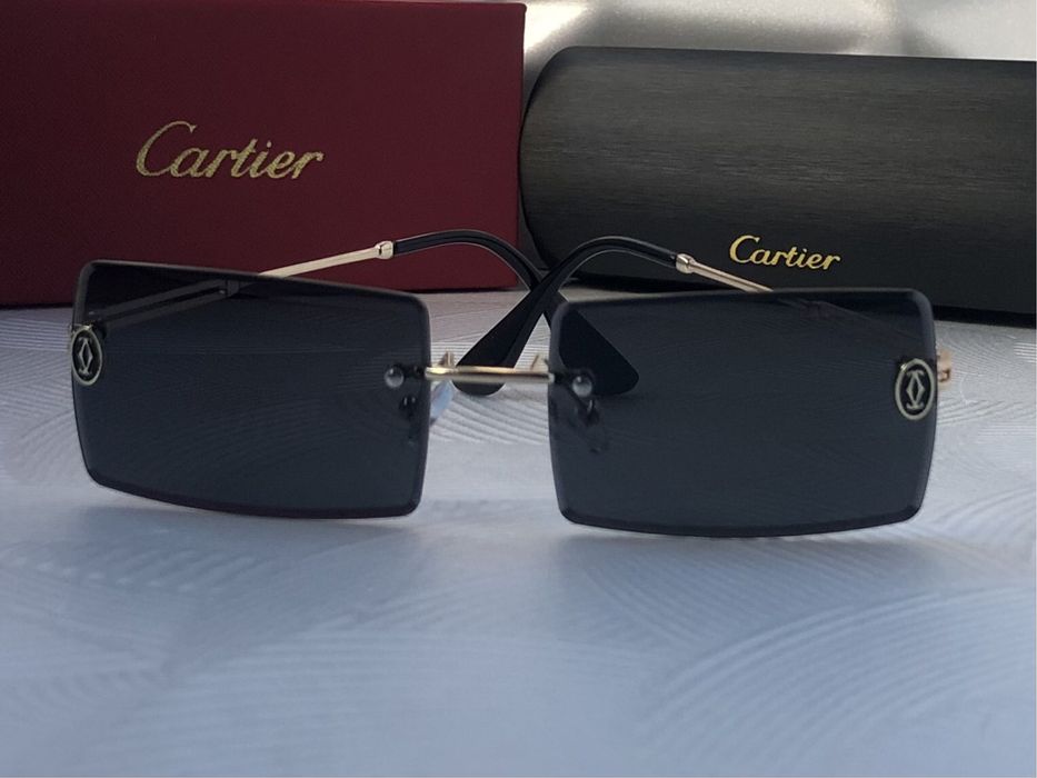 Мъжки слънчеви очила правоъгълни 3 цвята черни кафяви сини