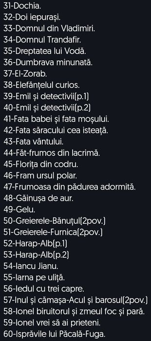 Vând/Schimb diafilme cu povești.Stare F.B.-40 lei/B.-30 lei/S.-15 lei.