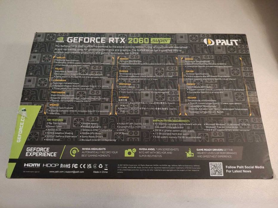 Palit RTX 2060 Super 8GB Nvidia Geforce