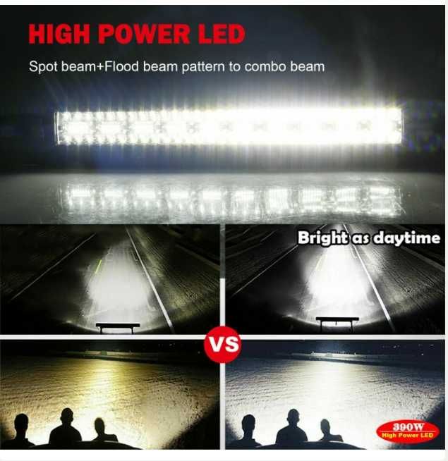 Извит 127cм 936W 9D LED BAR диоден прожектор, дневна светлина 48000lm