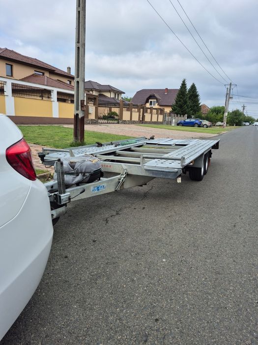 Trailer/Platforma Auto Pongratz 2000kg/an 2019 rabatabil 4,1m Lungime
