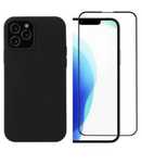 Husa Silicon Soft Case si Folie Sticla Saf Iphone 14/15/16E/16 PRO MAX