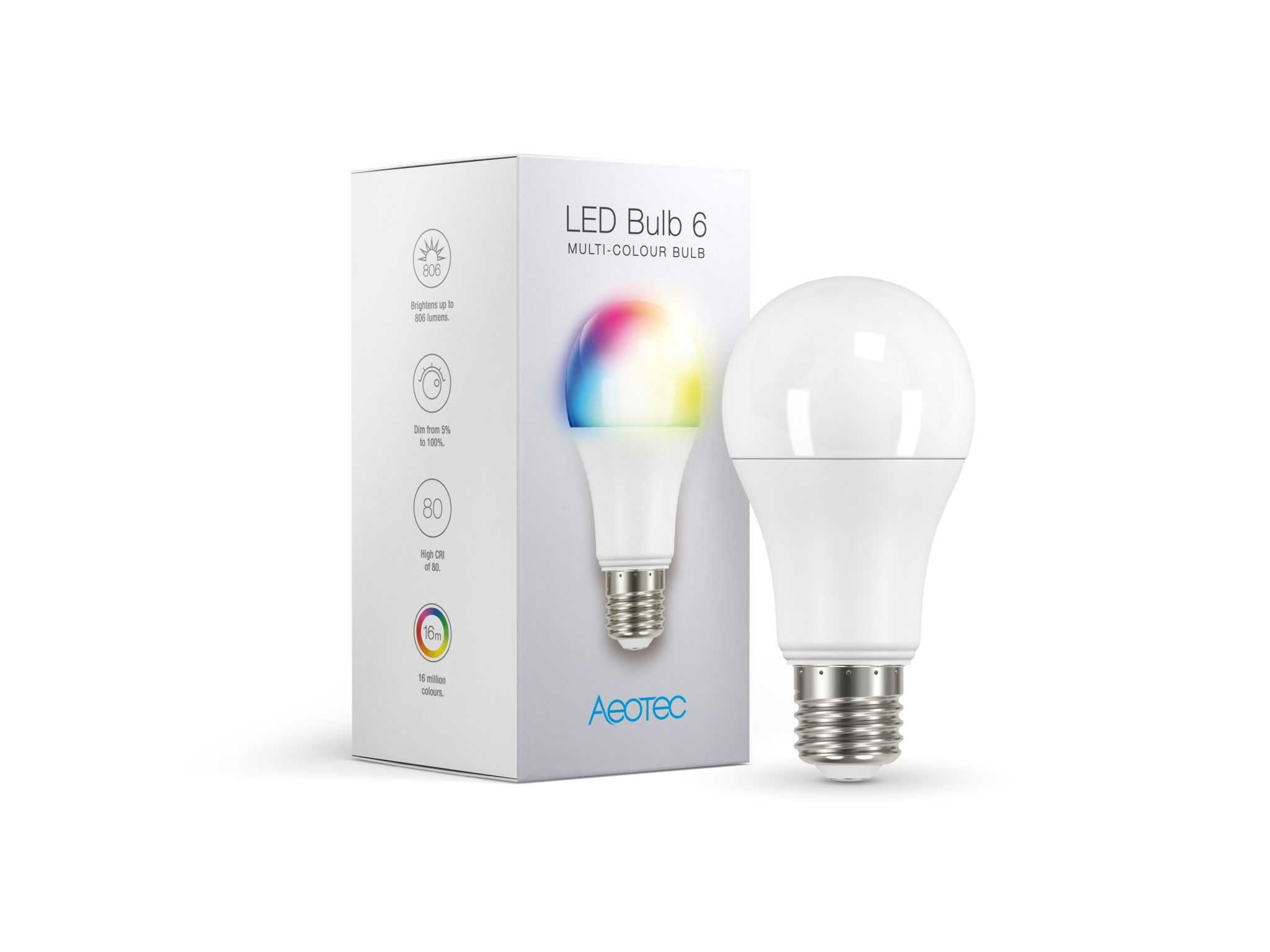 AEOTEC - LED Bulb 6 Multi-Color (E27), Z-WAVE, Smarthome