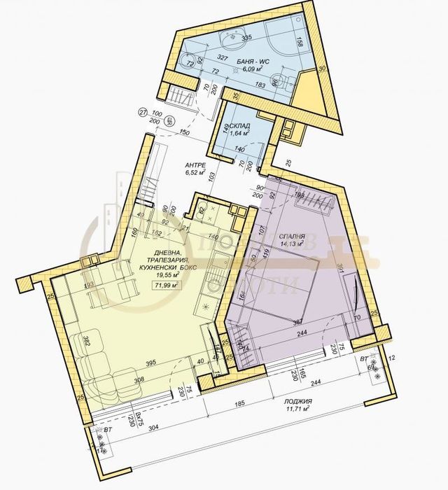 Продава се Двустаен апартамент в София, Овча купел - 82 кв.м за 1810 €/кв.м - Снимка #1