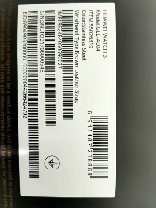 Smartwatch Huawei wach 3