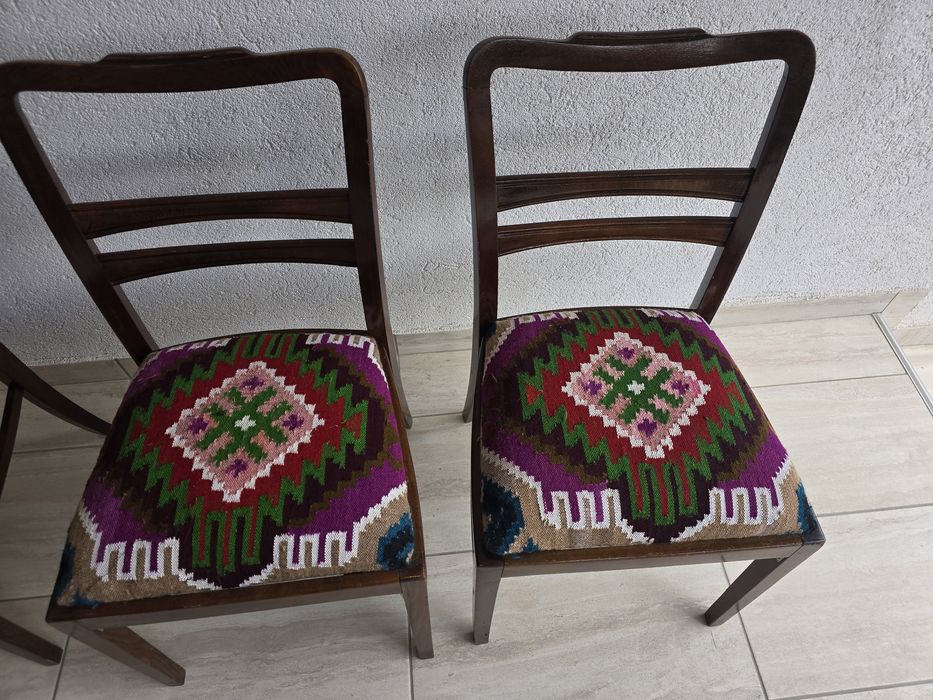 4 scaune lemn masiv  recondiționate