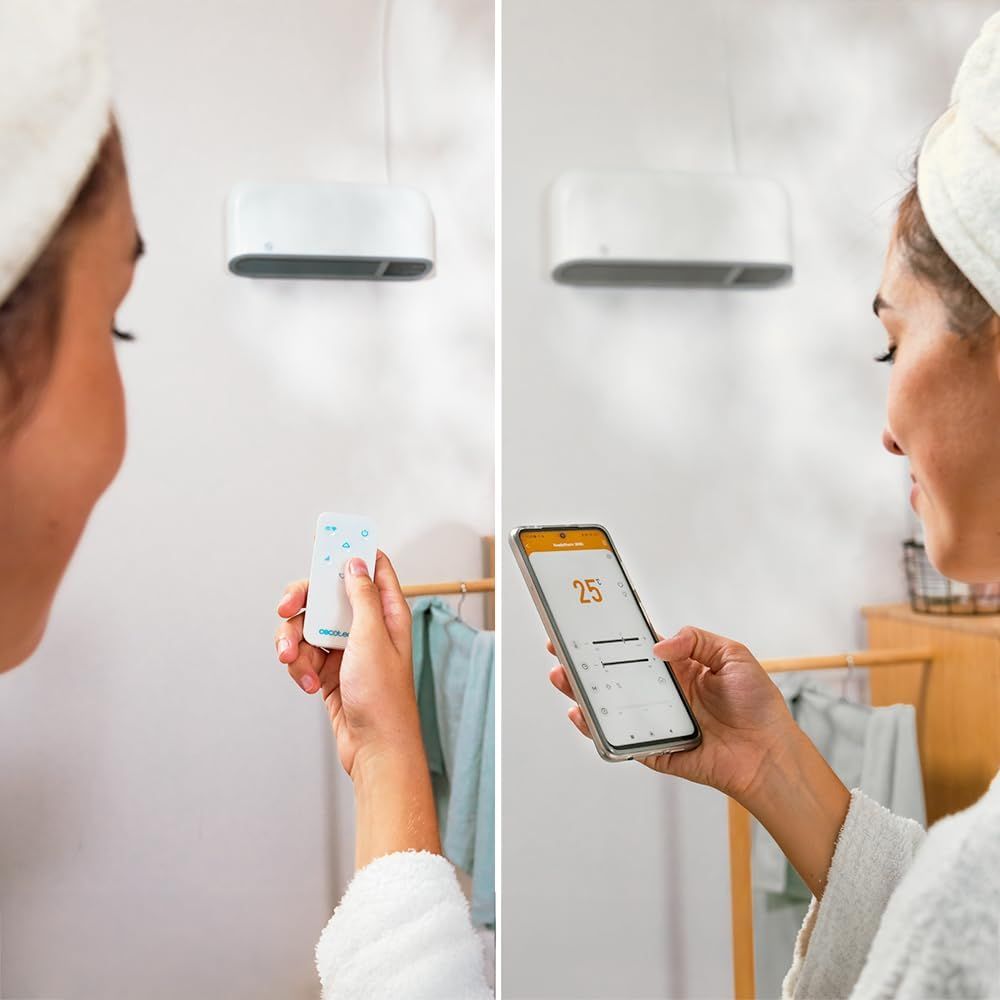Incalzitor ceramic Cecotec baie 2000W cu WiFi si IP22 | 082822