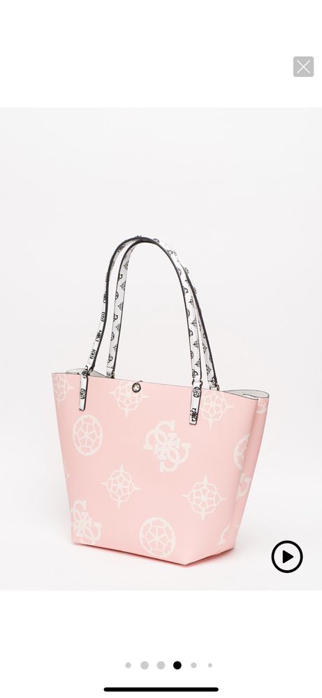 Розова чанта guess