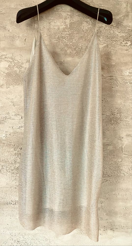 Дамска Мини Рокля ZARA M+ подарък обеци Parfois