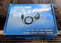 Переходник USB 2.0 на SATA и ID для HDD 3.5, HDD 2.5, SSD и DVD(CD)
