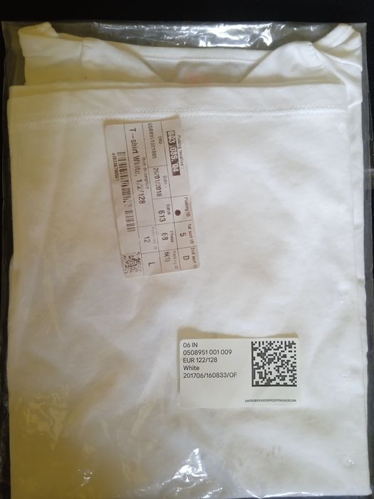Tricou alb nou H&M Nr. 122-128