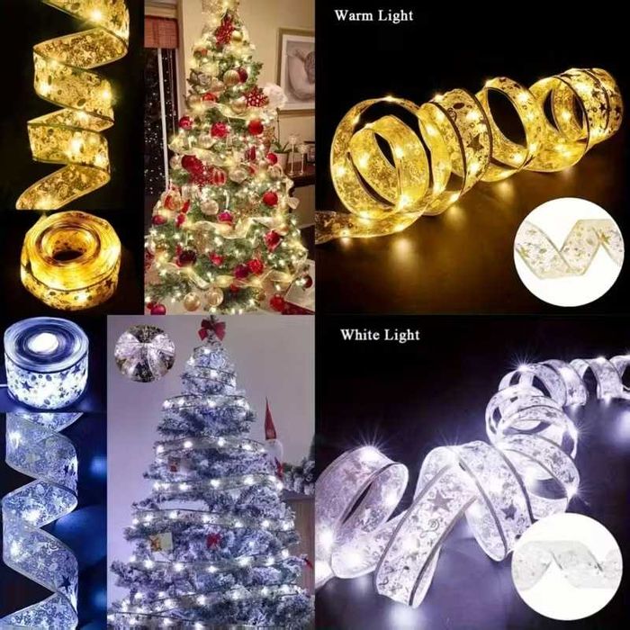 Коледна гирлянда с вградени LED светлини