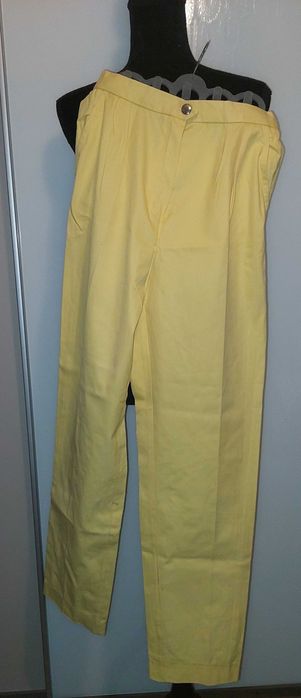 Pantaloni galbeni eleganti office