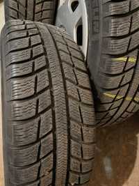 Продавам железни джанти с гуми Michelin Alpin зимни 185/60/15 , 5х100.