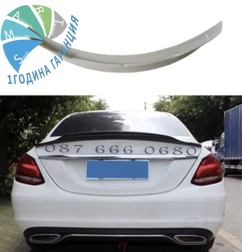 Лип спойлер багажник Mercedes W205 C class lip spoiler amg амг в205 Ц