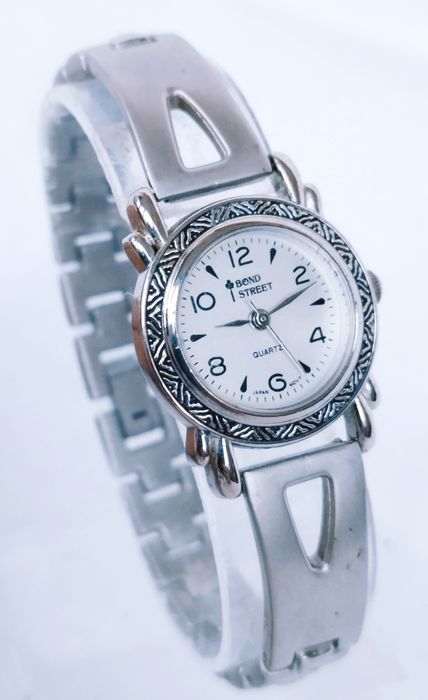 Ceas de damă Bond Street vintage cu quartz, carcasă și curea din oțel