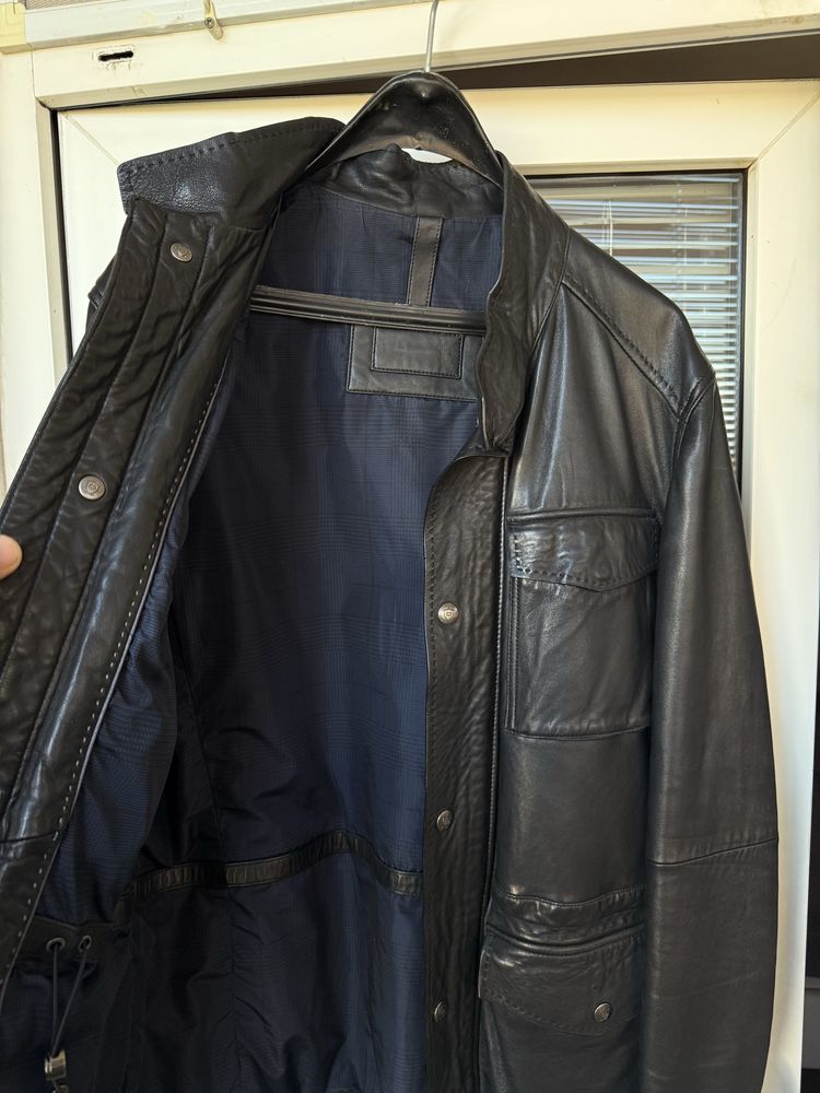 Мъжко кожено яке Massimo Dutti, размер 52 L