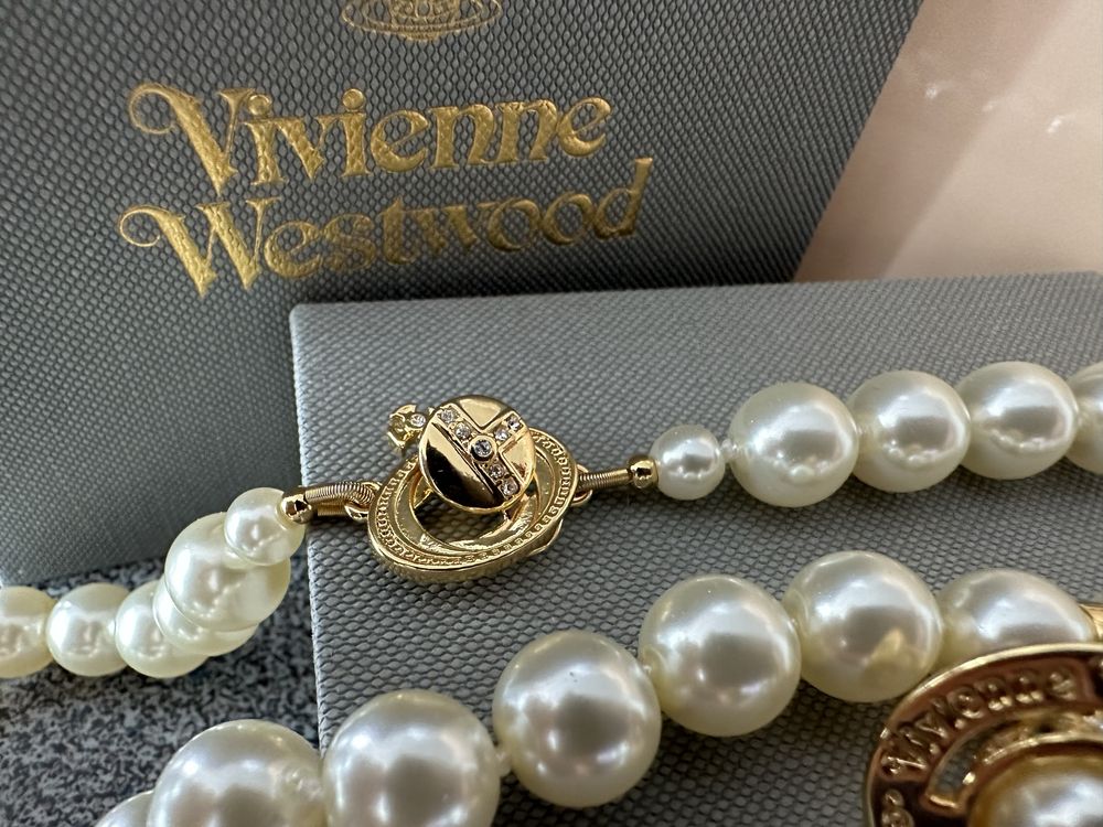 Колие - Vivienne Westwood / One drop pear choker ( Ново )