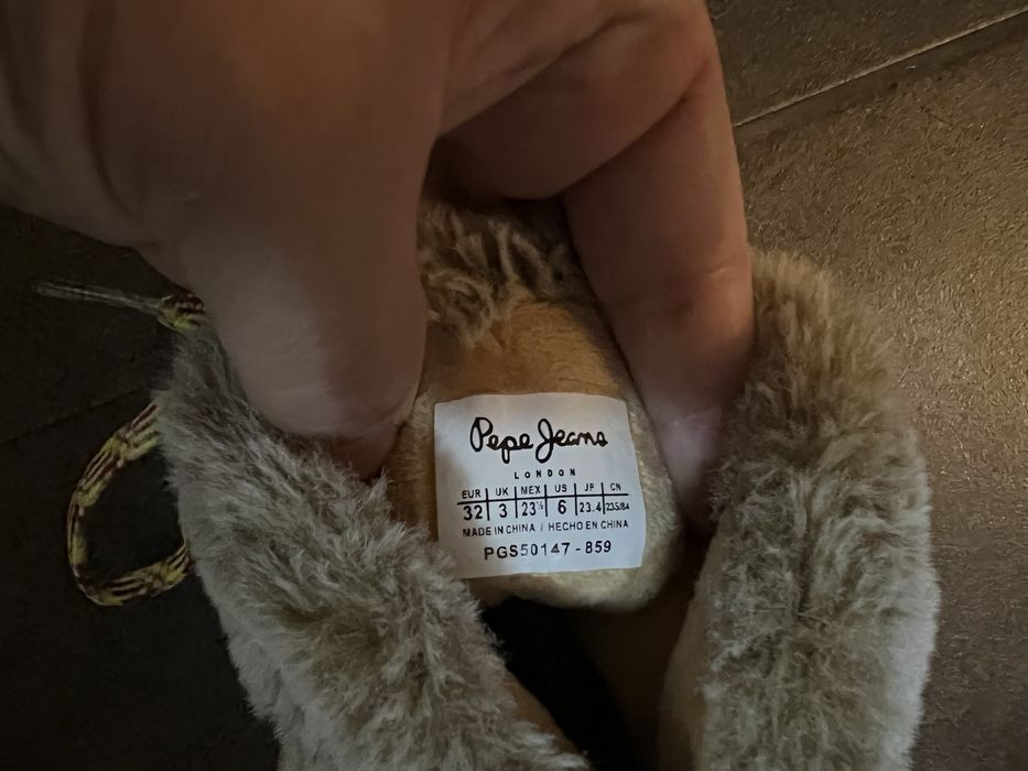 Cizme imblanite Pepe Jeans marimea 32