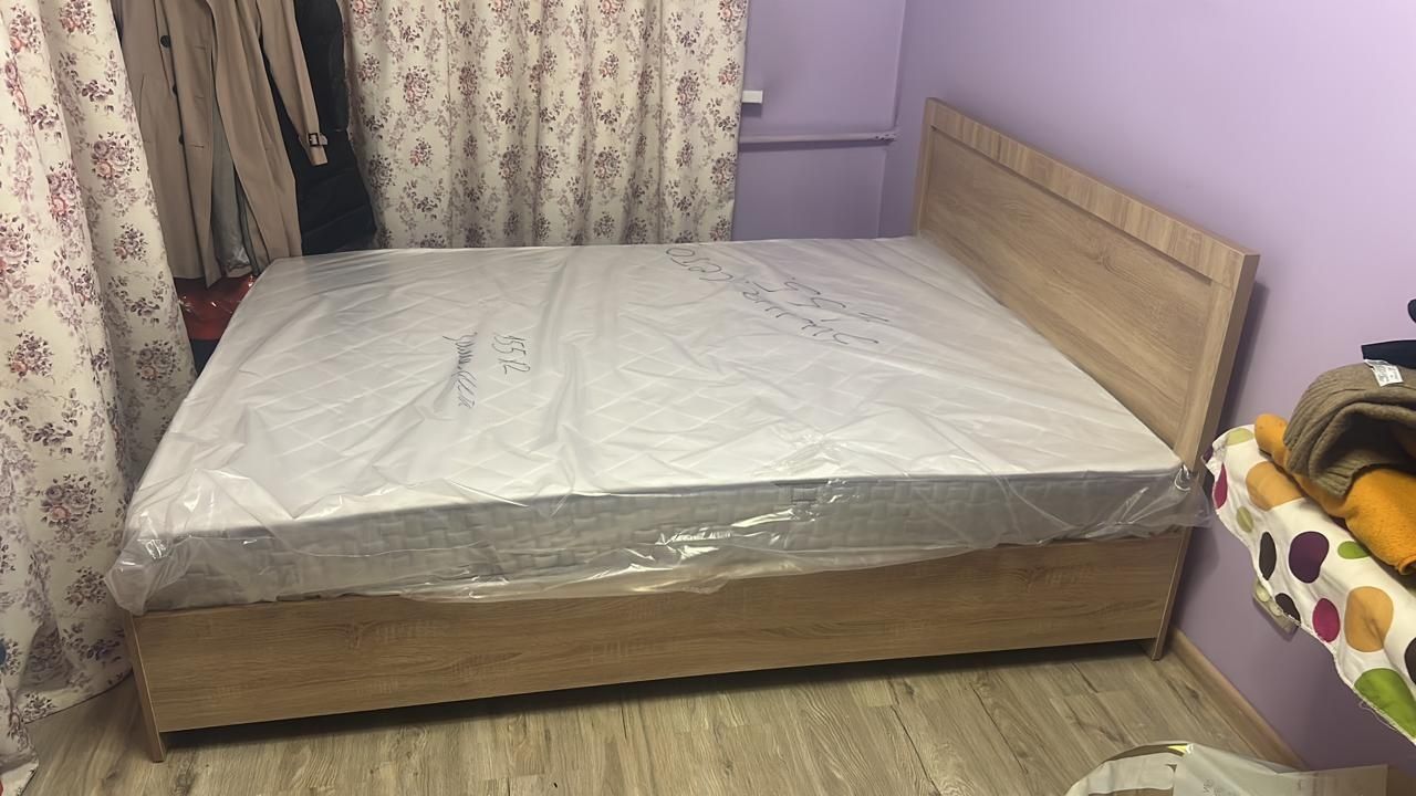 Двухспальная Кровать Новая С Матрасом