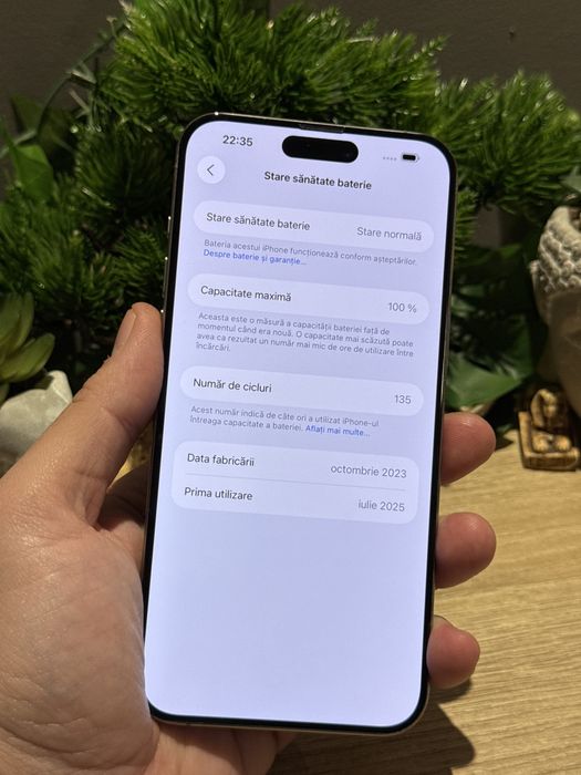 Iphone 15 pro max ‼️Ca NOU‼️100% baterie‼️Garantie‼️husa mobilfox