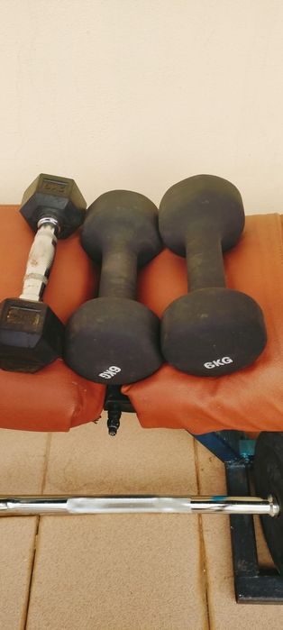 Set fitness banca, gamtere ,haltera
