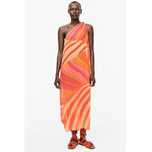 Rochie asimetrica viscoza orange ZARA editie limitata
