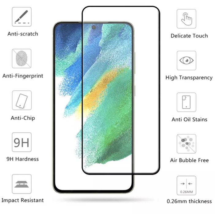 Folie sticla FULL Glue pentru Samsung Galaxy S21 / S21 FE / S23 FE 5G