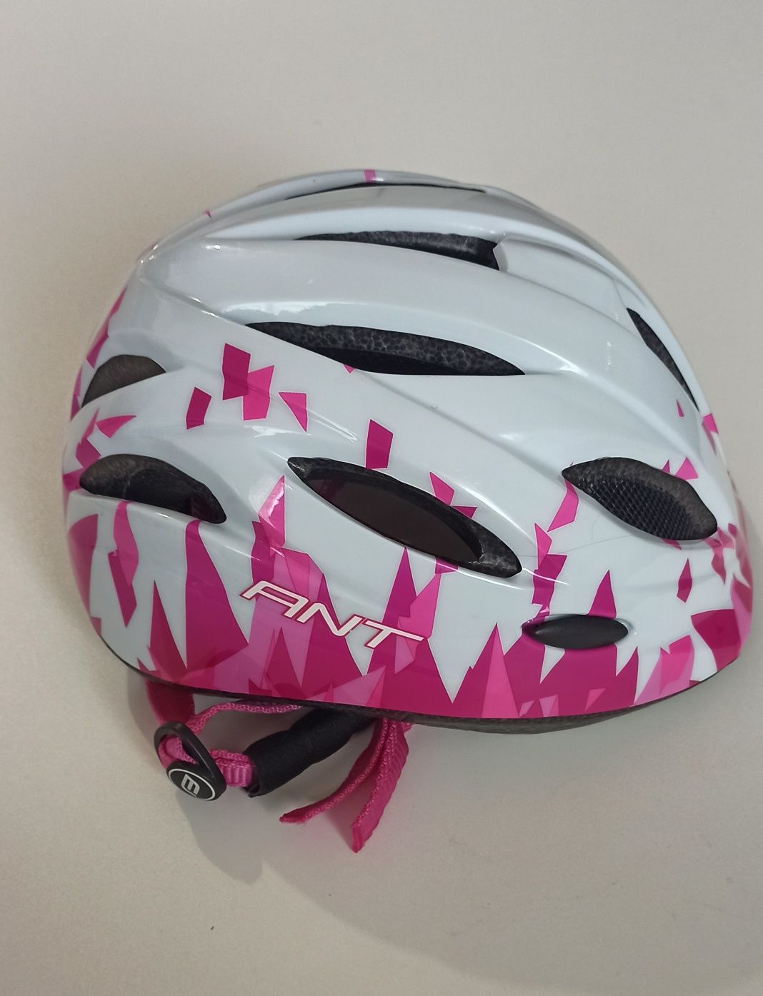 Каска FORCE ANT JR Pink/White