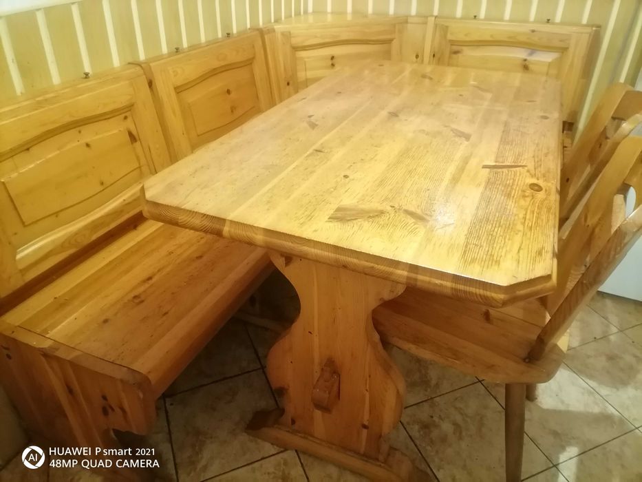 Colțar bucătărie lemn masiv