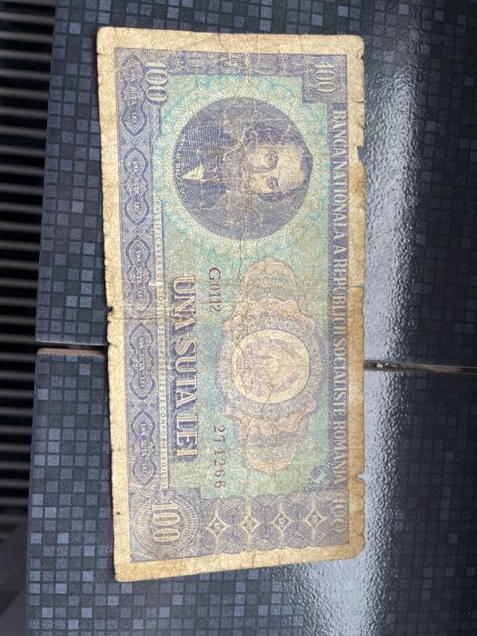 Bacnota 100 lei 1966