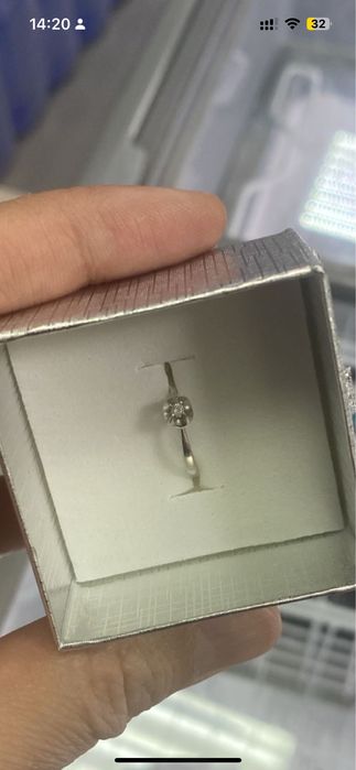 Sokolov, кольцо белое золото 16,5 размер с бриллиантом