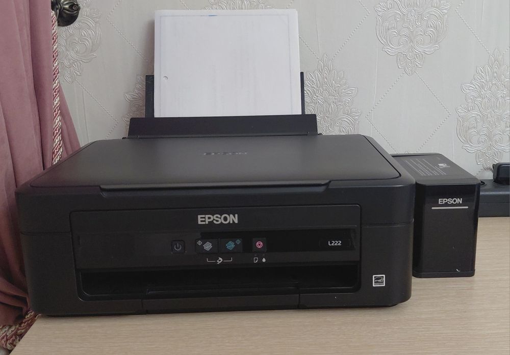 Принтер Epson L222 (МФУ 3 в 1: принтер + сканер + копир)