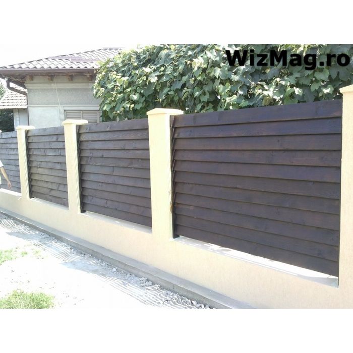 Construim garduri si porti din sipca metalica, panouri stil jaluzele,