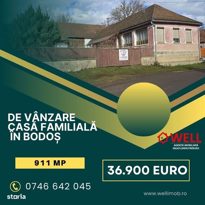 De vânzare casă familială în Bodoș.