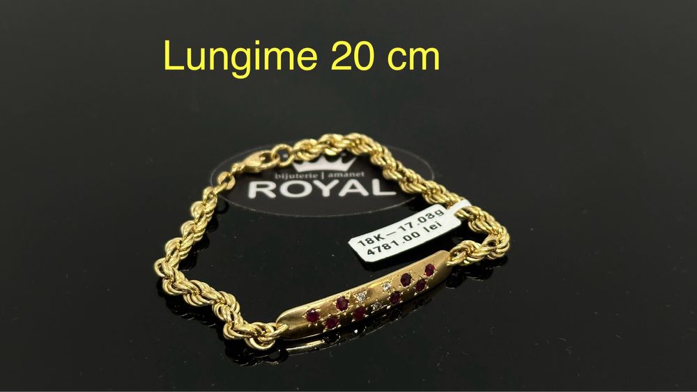 Bijuteria ROYAL : Bratara AUR 18 K / 17.03 GR