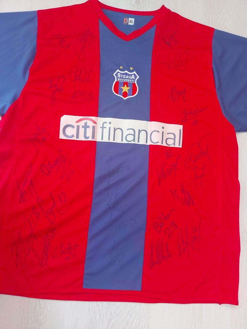 Tricou FC Steaua Bucuresti 2007-2008 cu autografe