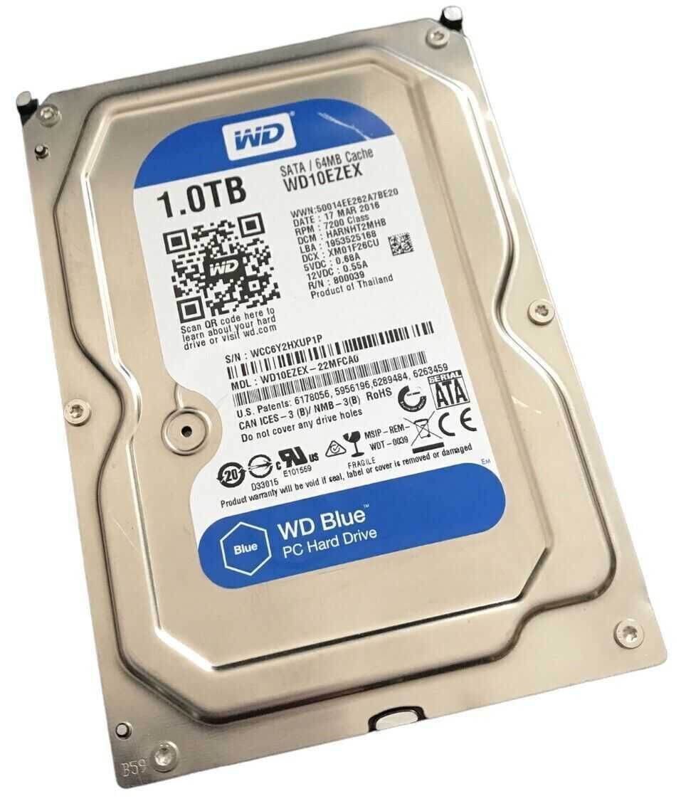 Твърд диск 1TB 3.5" HDD ,Реновиран ,SATA3 (6Gb/s) ,2 Години Гаранция