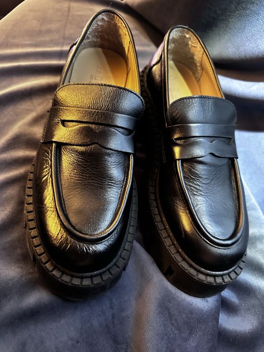 Pantofi Badura negri cu platforma 38