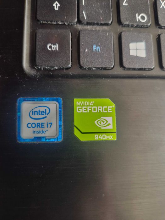 Лаптоп Aspire F5-573G , i7-6500U CPU 2.50GHz, 2601 MHz, 2, NVIDIA