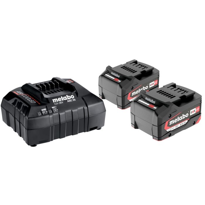 Базов комплект акумулаторни батерии 18V ASC 55 + 2x4.0Ah LiPower