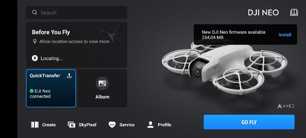 DJI NEO  3 baterii și încărcător