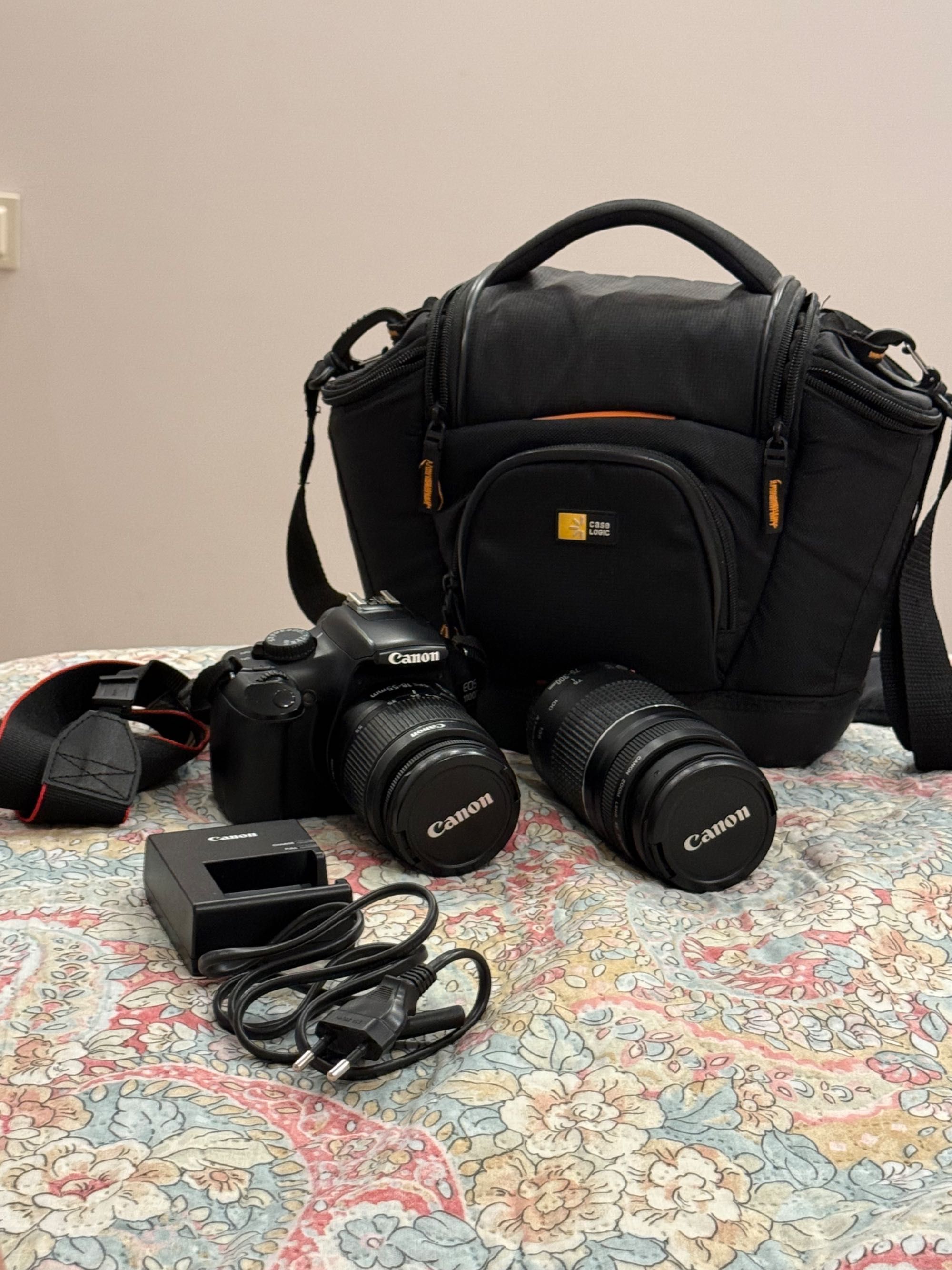 Canon  EOS 1100D комплект с два обектива
