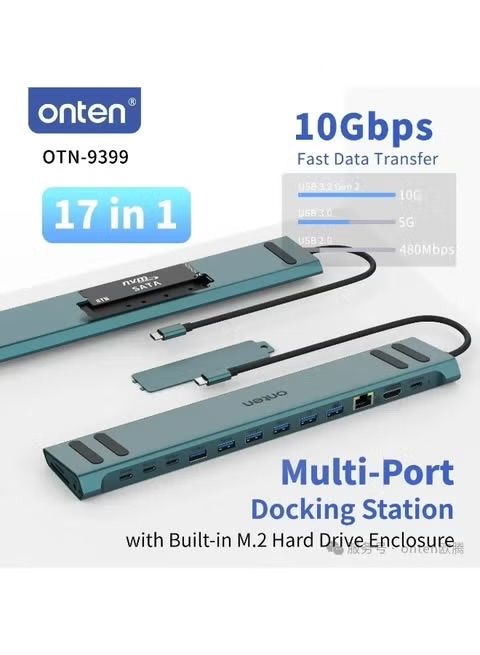Taype-c hub 17in1 Onten OTN-9399
