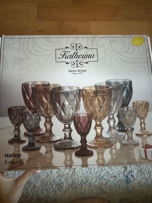Бокал рюмкасымен 6+6 12шт