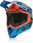 Acerbis Каска STEEL CARBON ORANGE/BLUE Мото Мотори Крос Ендуро АТВ